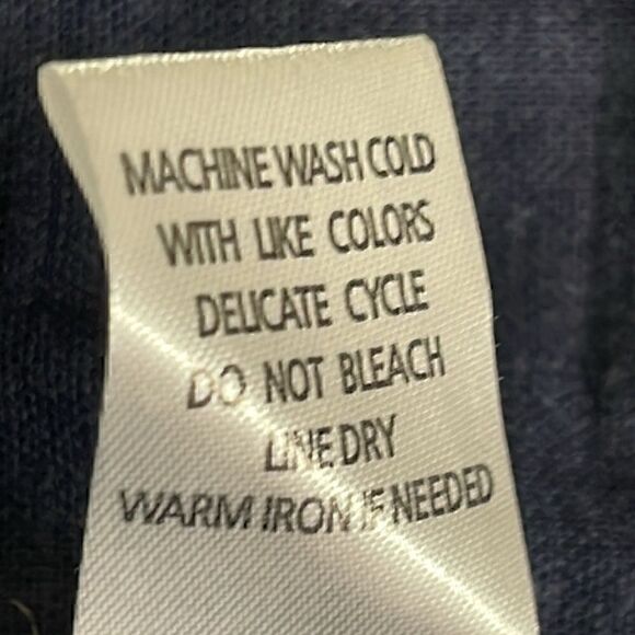 Appleseeds Dress Womens plus size 18 cuffed sleeves button up linen blend New - Picture 8 of 10